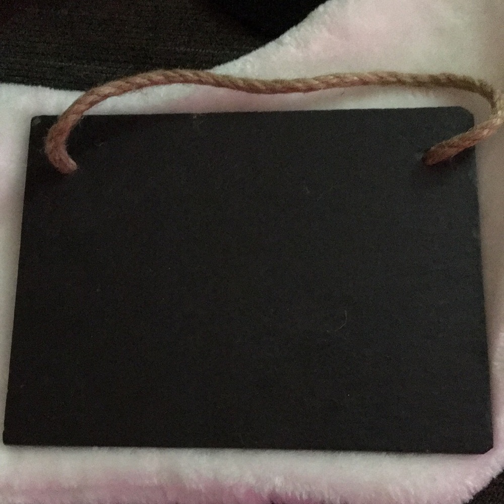 Black Hanging Chalkboard Sign